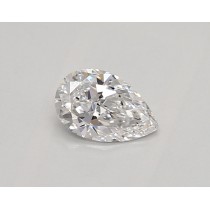 Lab Created 0.37 Carat D-VS1 Pear Shaped Diamond