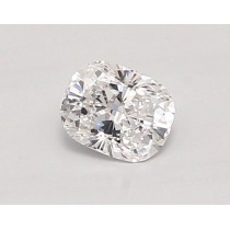 Lab Created 0.52 Carat D-VVS2 Cushion Cut Diamond