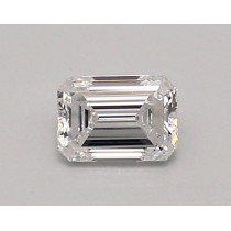 Lab Created 0.63 Carat D-VS1 Emerald Cut Diamond