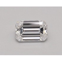 Lab Created 0.52 Carat D-VVS1 Emerald Cut Diamond