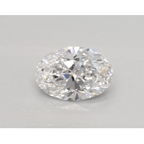 Lab Created 0.37 Carat D-VVS1 Oval Diamond