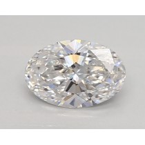 Lab Created 0.73 Carat D-VVS1 Oval Diamond