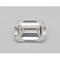 Lab Created 0.55 Carat D-VVS1 Emerald Cut Diamond