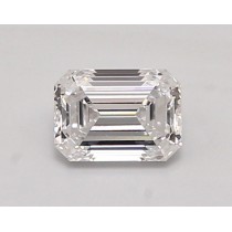 Lab Created 0.83 Carat D-VVS2 Emerald Cut Diamond