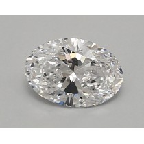Lab Created 0.83 Carat D-VS2 Oval Diamond