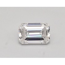 Lab Created 0.49 Carat D-VS1 Emerald Cut Diamond