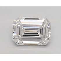 Lab Created 0.89 Carat D-VS1 Emerald Cut Diamond