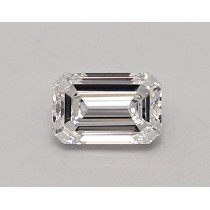 Lab Created 0.55 Carat D-VVS2 Emerald Cut Diamond