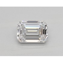 Lab Created 0.55 Carat D-VS1 Emerald Cut Diamond