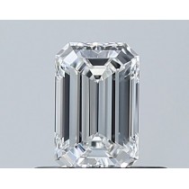 0.44 Carat D-IF Emerald Cut Natural Diamond