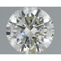 0.75 Carat J-I1 Round Natural Diamond