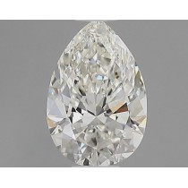 1.00 Carat H-VS1 Pear Shaped Natural Diamond Certified By GIA