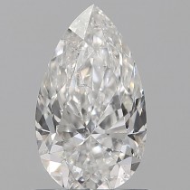 0.15 Carat D-I1 Pear Shaped Natural Diamond