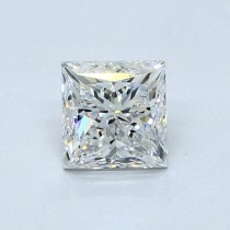 0.80 Carat E-SI2 Princess Cut Natural Diamond