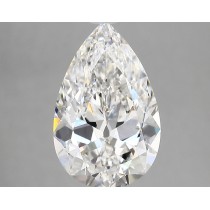 Lab Created 3.61 Carat E-VVS2 Pear Shaped Diamond