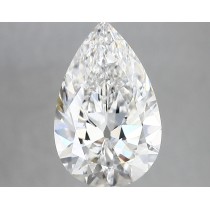 Lab Created 3.46 Carat E-VS1 Pear Shaped Diamond