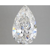 Lab Created 4.33 Carat E-VS1 Pear Shaped Diamond