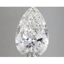 Lab Created 4.12 Carat E-VVS2 Pear Shaped Diamond