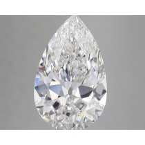Lab Created 4.02 Carat E-VS1 Pear Shaped Diamond