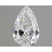 Lab Created 2.02 Carat D-VVS2 Pear Shaped Diamond