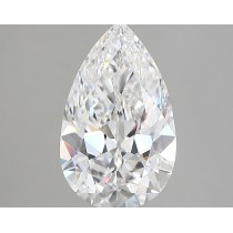 Lab Created 2.33 Carat D-VVS2 Pear Shaped Diamond