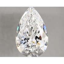 Lab Created 3.37 Carat E-VVS2 Pear Shaped Diamond