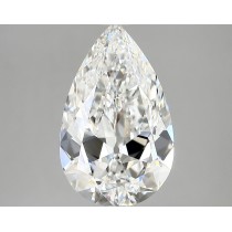 Lab Created 3.37 Carat E-VVS2 Pear Shaped Diamond