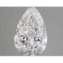 Lab Created 4.04 Carat E-VVS2 Pear Shaped Diamond