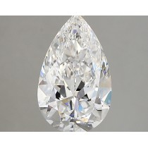 Lab Created 2.58 Carat D-VVS2 Pear Shaped Diamond Lab Created 2.58 Carat D-VVS2 Pear Shaped Diamond