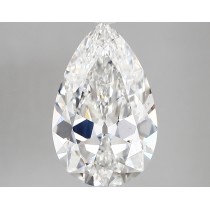 Lab Created 4.31 Carat E-VS1 Pear Shaped Diamond