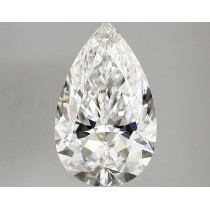 Lab Created 4.41 Carat E-VS1 Pear Shaped Diamond