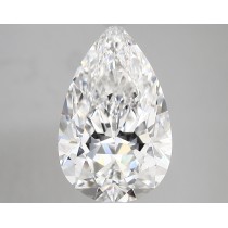 Lab Created 4.23 Carat E-VS1 Pear Shaped Diamond