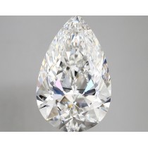 Lab Created 4.61 Carat E-VS1 Pear Shaped Diamond