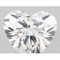 Lab Created 1.77 Carat D-VVS2 Heart Shaped Diamond