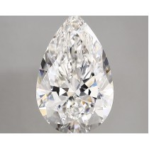 Lab Created 4.14 Carat E-VVS2 Pear Shaped Diamond