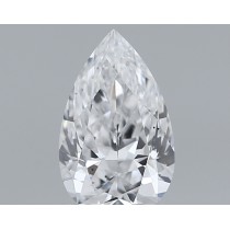 Lab Created 1.29 Carat D-VS2 Pear Shaped Diamond