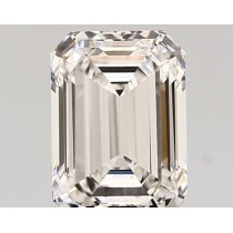Lab Created 1.37 Carat D-VS1 Emerald Cut Diamond