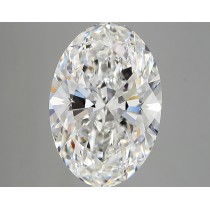 Lab Created 5.28 Carat E-VVS2 Oval Diamond