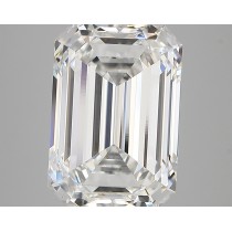 Lab Created 6.20 Carat F-VVS2 Emerald Cut Diamond