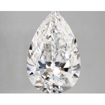 Lab Created 5.01 Carat E-VVS2 Pear Shaped Diamond