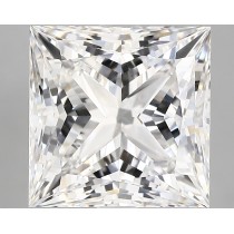 Lab Created 5.14 Carat E-VS1 Princess Cut Diamond