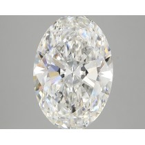 Lab Created 5.39 Carat E-VVS2 Oval Diamond