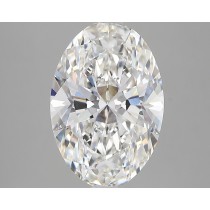 Lab Created 4.59 Carat F-VVS2 Oval Diamond Lab Created 4.59 Carat F-VVS2 Oval Diamond