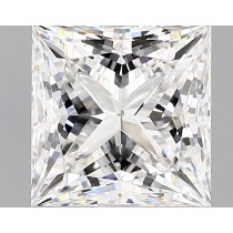 Lab Created 2.70 Carat E-VS1 Princess Cut Diamond
