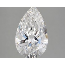 Lab Created 2.84 Carat F-VVS2 Pear Shaped Diamond