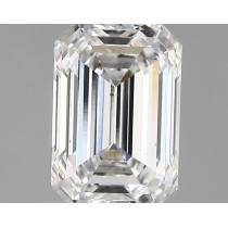 Lab Created 1.48 Carat D-VS2 Emerald Cut Diamond Lab Created 1.48 Carat D-VS2 Emerald Cut Diamond