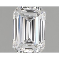Lab Created 1.61 Carat D-VS1 Emerald Cut Diamond