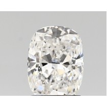 Lab Created 1.23 Carat D-VVS2 Cushion Cut Diamond