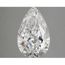 Lab Created 2.65 Carat D-VS1 Pear Shaped Diamond