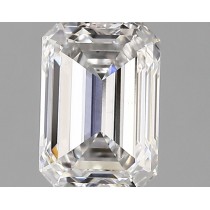Lab Created 1.23 Carat D-VS1 Emerald Cut Diamond